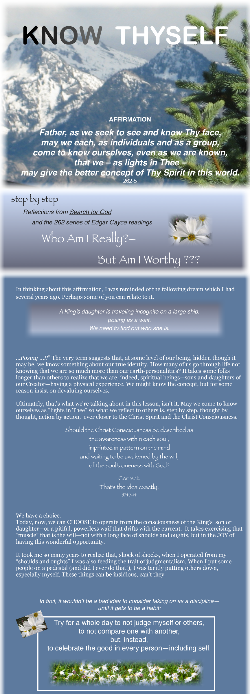 Know Thyself